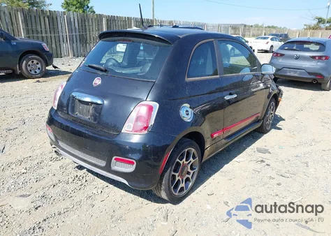 2012 Fiat 500 Sport z USA, uszkodzony, nr VIN 3C3CFFBR1CT179820